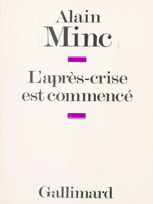 cover image of L'après-crise est commencé